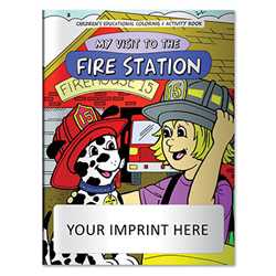 Coloring Book - My Visit to the Fire Station firefighting, fire safety product, fire prevention, fire safety coloring book, fire prevention coloring book, fire safety activity book, fire prevention activity book