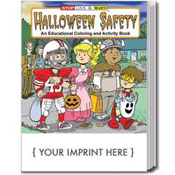 Custom Imprinted Coloring Book - Halloween Safety 