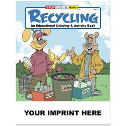 Custom Imprinted Coloring Book - Recycling 