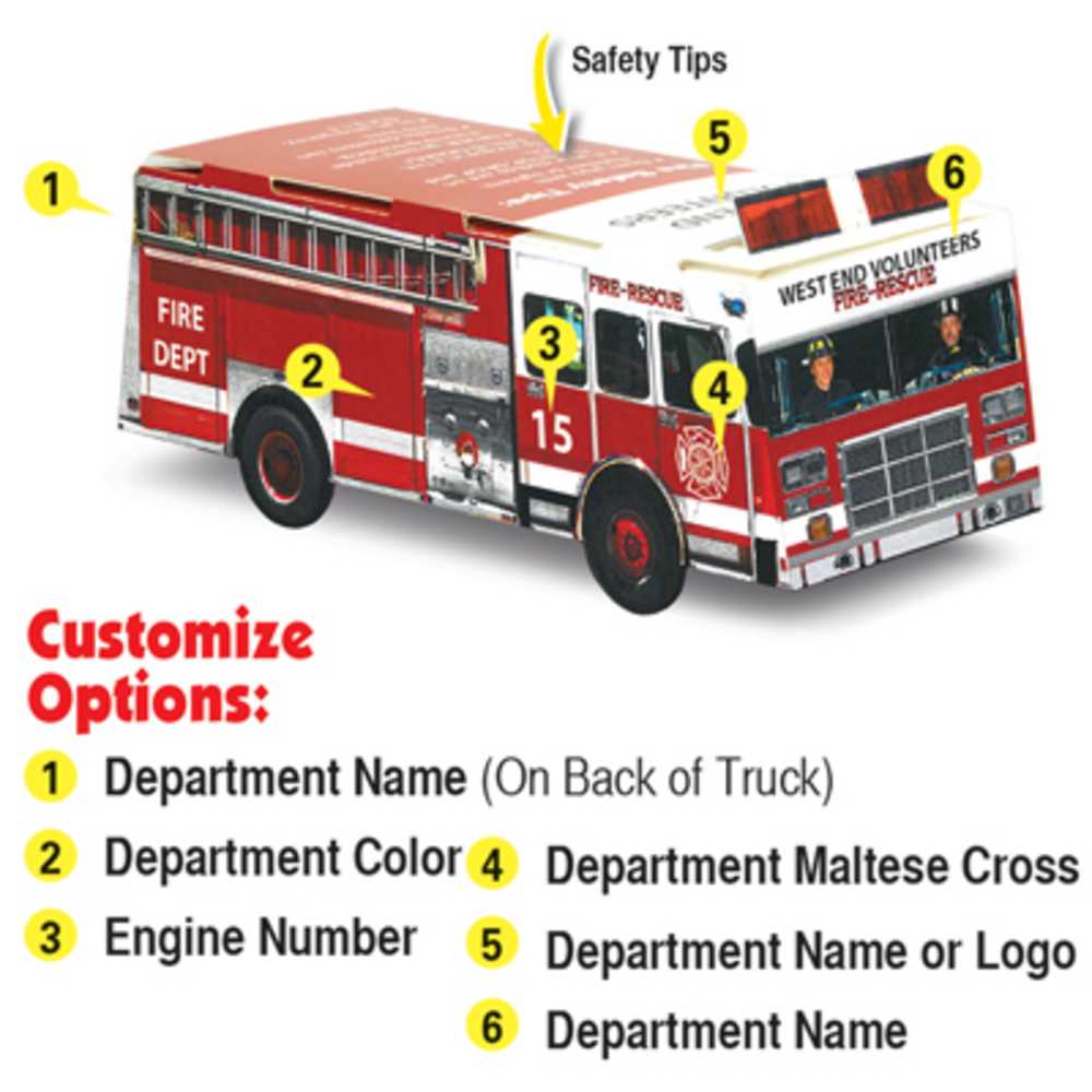 Custom Paper Fire Truck