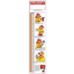 Fire Safety Childrens Growth Chart 