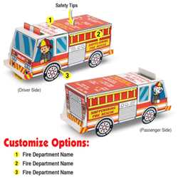 Full Color Paper Fire Truck Fire Truck, Fire, Truck, Safety, Color-Me