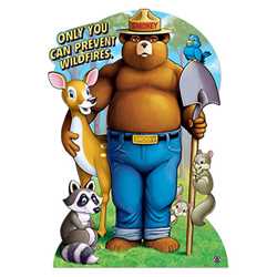 Smokey Bear & Friends Stand-Out fire prevention, smokey bear, stand-out, smokey, photo prop, cut out, wildfires