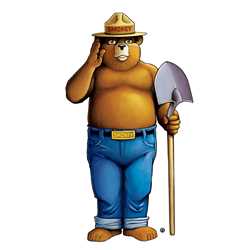 Smokey Bear Full Body Wall Cling firefighting, fire safety product, fire prevention, smokey bear, wall cling