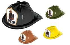 Smokey Bear Only You Fire Hat firefighting, fire safety product, fire prevention, smokey, smokey bear, plastic fire hat, plastic, hats, bear, fire hat, stock