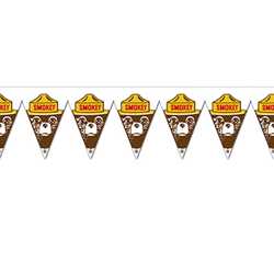 Smokey Bear Pennant Banner firefighting, fire safety product, fire prevention, smokey, smokey bear, pennant banners, banner, all-weather banner, pennant, grommets, stock