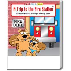 Stock Coloring Book - A Trip to the Fire Station firefighting, fire safety product, fire prevention product, firefighting coloring book, firefighting activity book, fire safety coloring book, fire safety activity book, fire prevention coloring book, fire prevention activity book