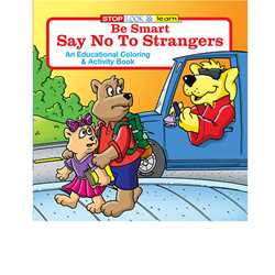 Stock Coloring Book - Be Smart, Say NO to Strangers 