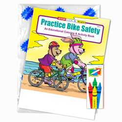 Stock Coloring Book Fun Pack - Practice Bike Safety 