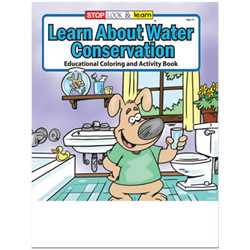 Stock Coloring Book - Learn About Water Conversation 
