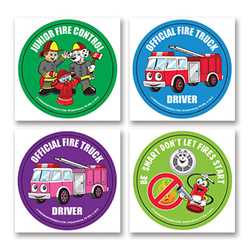 Fire Safety Fun Stickers - Junior Fire Control firefighting, fire safety product, fire prevention, fire safety stickers, fire prevention stickers, junior fire control stickers, fire control stickers