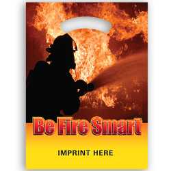 12" x 16" Full Color Plastic Bag - Be Fire Smart 