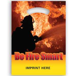 12" x 16" Full Color Plastic Bag - Be Fire Smart 
