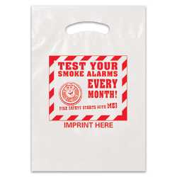 12" x 15" Plastic Bag - Test Your Smoke Alarms 
