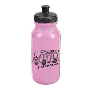 20 oz. Colored Bike Bottle firefighting, fire safety product, fire prevention, 20 oz bike bottle, water bottle, bike bottle, bottle