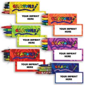 4 Pack Standard Crayons w/ Imprinted Box firefighting, fire safety product, fire prevention, crayons, non-toxic, color me, public safety