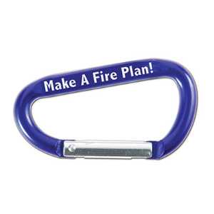 6mm Carabiner 60mm carabiner, aluminum carabiner, fire department giveaway, EMS promotional items, police department outreach supplies, community event handouts, safety event promotional gear