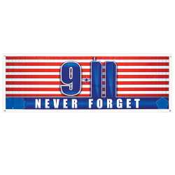 9/11 Never Forget Sign Banner 