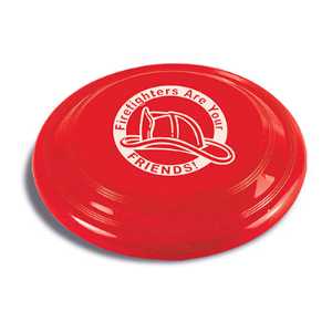 9" Fun Flyer firefighting, fire safety product, fire prevention, fire safety flyer, fire prevention flyer, firefighting flyer, fire safety toy, fire prevention toy, fire safety frisbee, fire prevention frisbee
