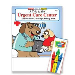 A Trip to the Urgent Care Coloring Book Fun Pack - Stock  urgent care, emergency room, hosipitals, doctors, EMT's, 9-1-1 product, fire prevention product, firefighting coloring book, firefighting activity book, fire safety coloring book, fire safety activity book, fire prevention coloring book, fire prevention activity book