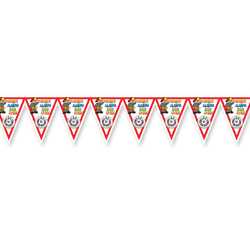 All-Weather Pennant Banner - Design 3 all-weather pennant banner, fire safety event décor, kids fire-safety display, fire department promotional items, EMS community outreach, police department event decorations, public-education booth materials, outdoor event banner