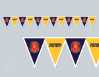 All-Weather Pennant Banner - Full Custom All-Weather Pennant Banner, public safety educators, fire prevention, safety campaigns, custom banners, weather-resistant banners, FireSmartPromos, community outreach tools.