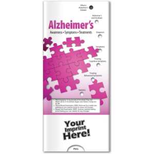 Alzheimer's: Awareness, Symptoms, Treatment Pocket Slider Alzheimer’s awareness pocket slider, Alzheimer’s symptoms education, first responder community outreach, fire department health handouts, police department public education materials, EMS community resources, Alzheimer’s treatment information, senior safety education tools