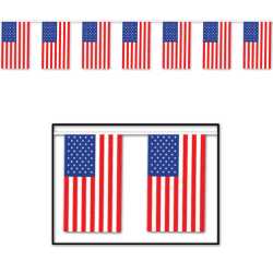 American Flag - Outdoor Pennant Banner American flag pennant banner, patriotic event décor, fire safety event decorations, EMS community outreach, police department event supplies, kids fire-safety display, public-education booth materials, outdoor pennant banner
