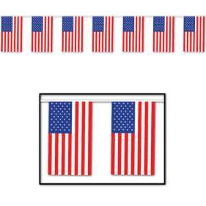 American Flag - Outdoor Pennant Banner American flag pennant banner, patriotic event décor, fire safety event decorations, EMS community outreach, police department event supplies, kids fire-safety display, public-education booth materials, outdoor pennant banner