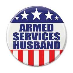 Armed Services Husband Button emergency service, emergency service button, buttons, support buttons, 