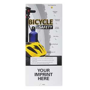Bicycle Safety Pocket Slider bicycle safety slide chart, kids bike safety education, child injury prevention, fire department children’s items, EMS outreach supplies, police department kids giveaways, bike safety promotional items, community safety handouts, summer safety materials