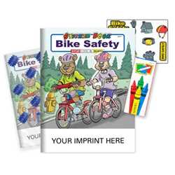 Bike Safety Sticker Book Fun Pack - Imprinted bike safety, traffic awareness, fun pack, sticker pages, sticker book, fire smart, promotional fun pack