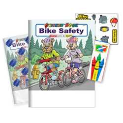 Bike Safety Sticker Book Fun Pack - Stock funpack, sticker books, bike safety sticker book, promotional fun pack, fire smart, bike safety fun packs