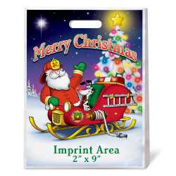 Christmas Plastic Grab Bag  
