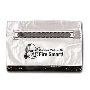 Clear Vinyl Zippered Pencil Case firefighting, fire safety product, fire prevention, pouches, vinyl pouches, pencil case, clear vinyl pencil case, zippered pencil pouch, fire department giveaways, police community outreach items, EMS promotional products, kids safety handouts, custom pencil case