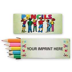 Colored Pencils w/ Imprinted Box firefighting, fire safety product, fire prevention, pencils, colored pencils, color me, public safety
