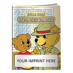Coloring Book - Bella Bear Stranger Ranger firefighting, fire safety product, fire prevention, fire safety coloring book, fire prevention coloring book, fire safety activity book, fire prevention activity book