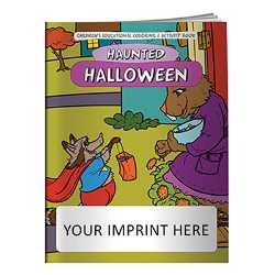 Coloring Book - Halloween Haunted Holiday firefighting, fire safety product, fire prevention, fire safety coloring book, fire prevention coloring book, fire safety activity book, fire prevention activity book