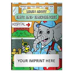 Coloring Book - Learn About EMTs and Emergencies  firefighting, fire safety product, fire prevention, fire safety coloring book, fire prevention coloring book, fire safety activity book, fire prevention activity book
