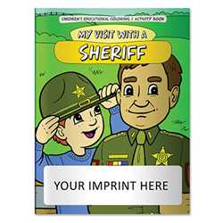 Coloring Book - My Visit with a Sheriff firefighting, fire safety product, fire prevention, fire safety coloring book, fire prevention coloring book, fire safety activity book, fire prevention activity book