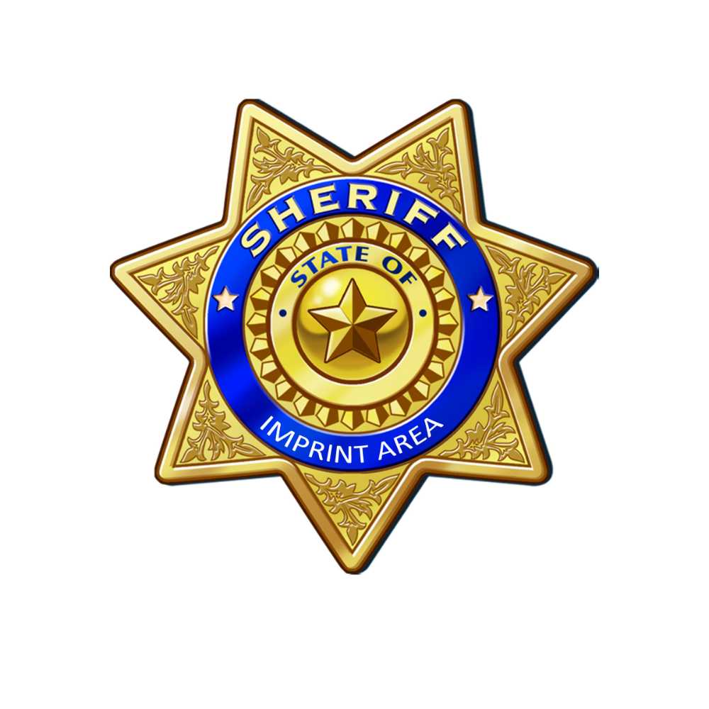 Custom Gold 6 Point Sheriff Sticker Badge custom-gold-6-point-sheriff-sticker-badge