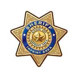 Custom Gold 7-Point Sheriff Sticker Badge Police, safety product, educational, sticker police badge, police officer badge, custom badge, custom police badge, custom sticker badge, custom gold badge, junior sheriff badge, sheriff badge, 