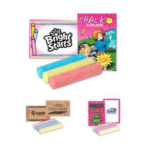 Custom Imprinted 3 Pack of Jumbo Chalk