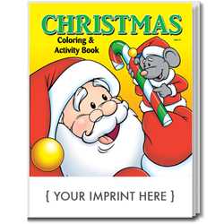 Custom Imprinted Coloring Book - Christmas 