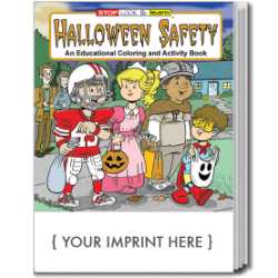 Custom Imprinted Coloring Book - Halloween Safety 