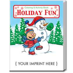 Custom Imprinted Coloring Book - Holiday Fun 