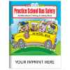Custom Imprinted Coloring Book - Practice School Bus Safety bus safety, coloring book, activity book