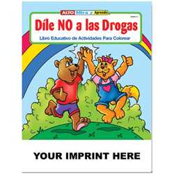 Custom Imprinted Coloring Book - Say No To Drugs (Spanish) 
