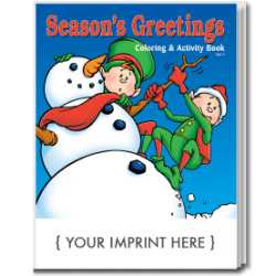 Custom Imprinted Coloring Book - Seasons Greetings 