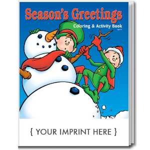 Custom Imprinted Coloring Book - Season's Greetings 
